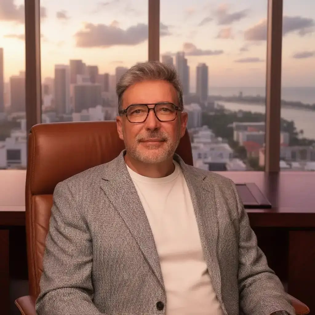 Luis Agramunt, fundador de Juris Magister, en su despacho